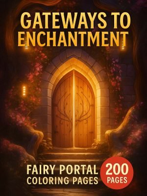 Gateways to Enchantment – Fairy Portal Coloring Pages 200 Pages