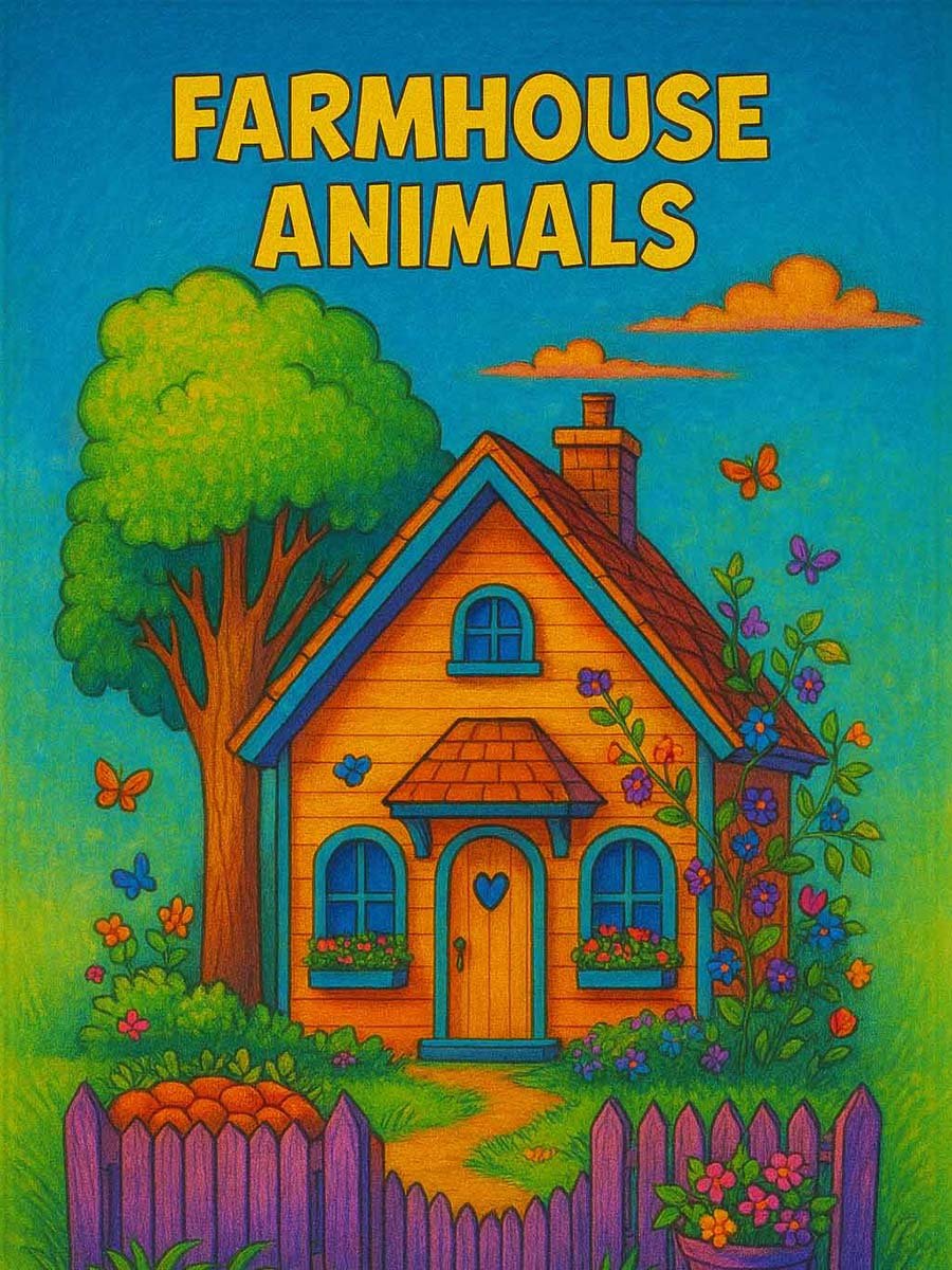 My First Farmhouse Animals 12 pages