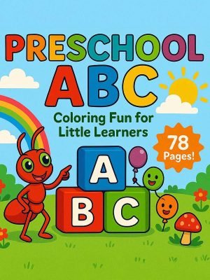 PRESCHOOL ABC COLORING BOOK