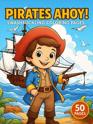 Pirates Ahoy – Swashbuckling Coloring Pages 50 Pages