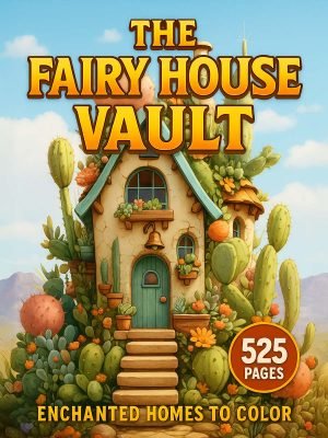 The Fairy House Vault – Enchanted Homes to Color 525 Pages